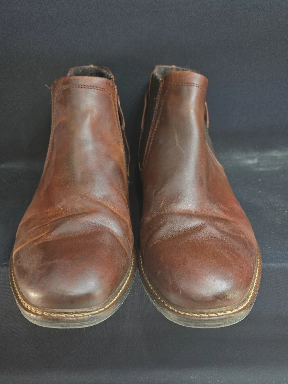 BullBoxer Men's Brown Leather Chukka Boots